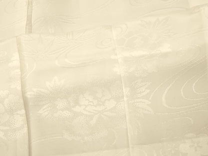 平和屋着物■長襦袢 袷 流水吉祥花文 正絹 逸品 AAAX7206fw