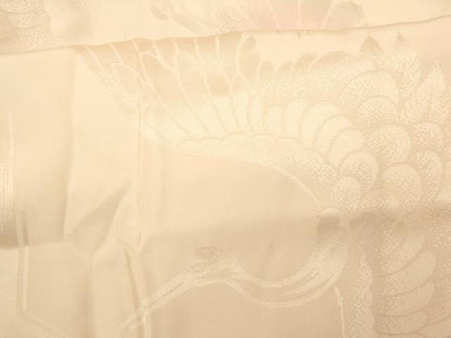 平和屋着物■長襦袢 袷 飛鶴亀甲花文 暈し染め 正絹 逸品 AAAX7210fw