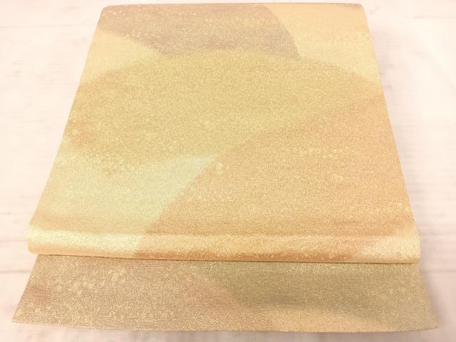 平和屋着物◎綴れ　全通柄袋帯　霞文　金糸　正絹　逸品　AAAX7468yx