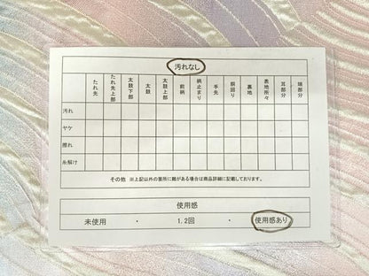 平和屋着物◎佐賀錦　六通柄袋帯　霞文　銀糸　正絹　逸品　AAAX7559yx