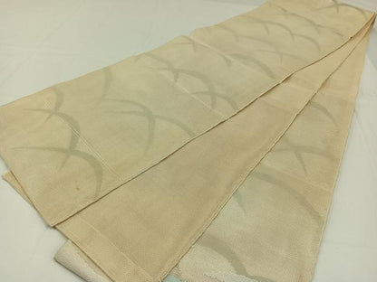 平和屋着物＊夏物 太鼓柄袋帯 吉祥芝文 銀糸 正絹 逸品 AAAX7662jh