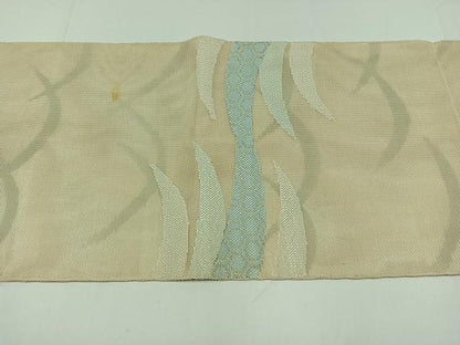 平和屋着物＊夏物 太鼓柄袋帯 吉祥芝文 銀糸 正絹 逸品 AAAX7662jh