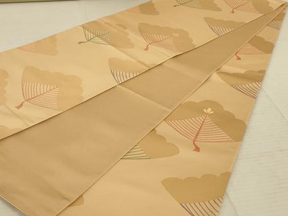 平和屋着物◎全通柄袋帯　松　正絹　逸品　AAAX7927ou