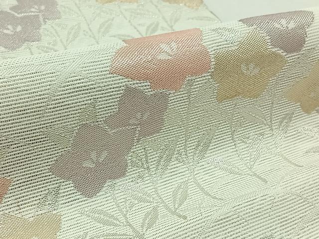 平和屋着物＊夏物 六通柄京袋帯 芝花文 金糸 AAAX7993jh