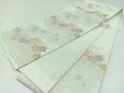 平和屋着物＊夏物 六通柄京袋帯 芝花文 金糸 AAAX7993jh