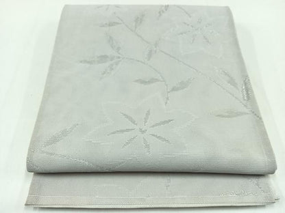 平和屋着物＊夏物 六通柄袋帯 草花文 銀糸 AAAX8011jh