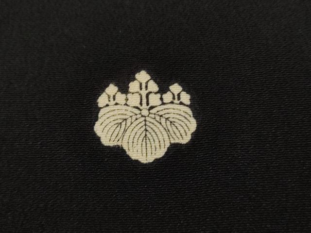 平和屋着物■豪華黒留袖 駒刺繍 地紙花鳥文 金彩 金銀糸 正絹 逸品 AAAX8079cs