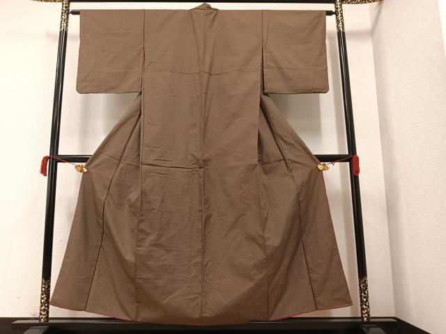 平和屋着物■お召　100亀甲　正絹　逸品　AAAX8276ph