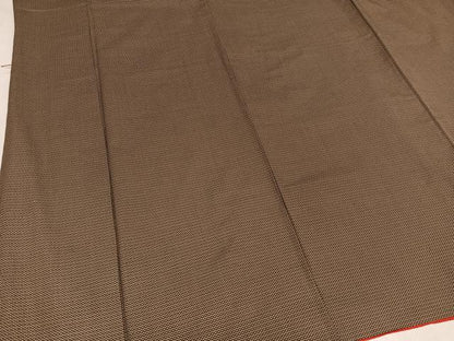 平和屋着物■お召　100亀甲　正絹　逸品　AAAX8276ph