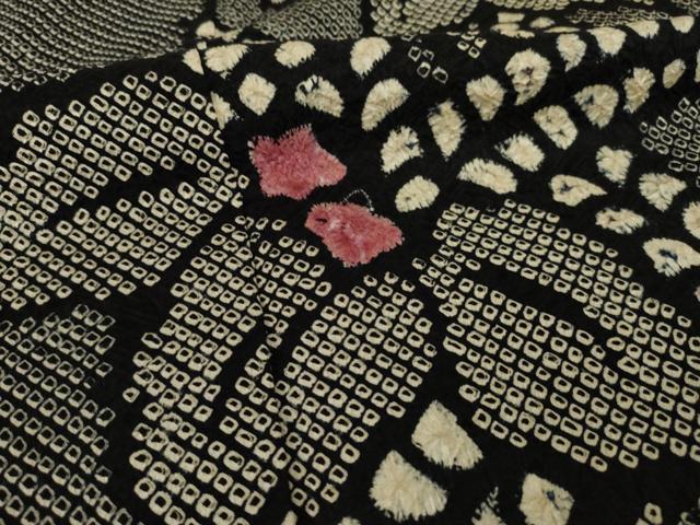平和屋着物●訪問着　総絞り　エ霞桐文　正絹　逸品　AAAX8342ck