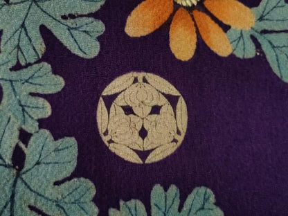 平和屋本店●アンティーク 大正ロマン 振袖 中国三大刺繍 相良刺繍 花篭文 正絹 逸品 AABF7056ck