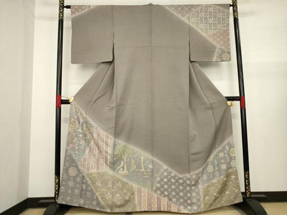 平和屋着物●訪問着 鳳凰人物花鳥文 ろうけつ染め 金彩 正絹 逸品 AAAX8353ck