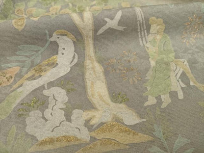 平和屋着物●訪問着 鳳凰人物花鳥文 ろうけつ染め 金彩 正絹 逸品 AAAX8353ck