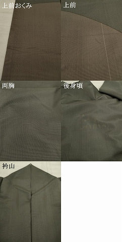 平和屋着物●本場縞大島紬 染大島 訪問着 幾何学文様 正絹 逸品 AAAX8355ck