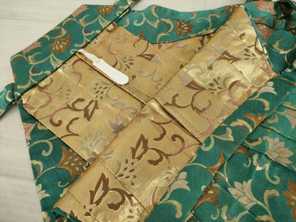 平和屋着物●男性　馬乗り袴　金襴袴　花唐草文　金糸　交織　逸品　AAAX8359ck