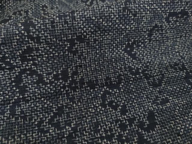 平和屋着物■上質な紬　草花文　正絹　逸品　AAAX8584ma