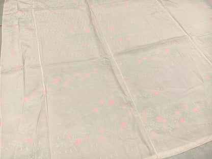 平和屋着物■長襦袢 無双仕立て 花づくし 正絹 逸品 AAAX8627ph