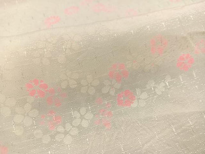平和屋着物■長襦袢 無双仕立て 花づくし 正絹 逸品 AAAX8627ph