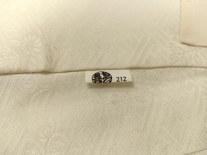 平和屋着物■長襦袢 無双仕立て 紗綾型花地紋 正絹 逸品 AAAX8628ph