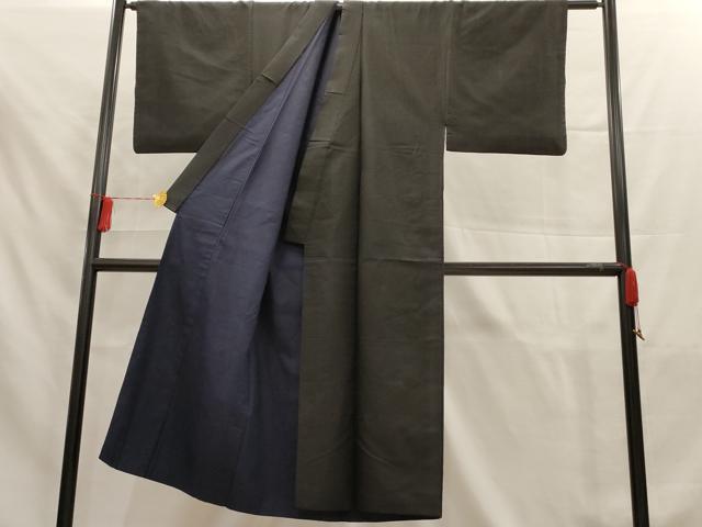 平和屋着物■男性　紬　縞　正絹　逸品　AAAX8988iu
