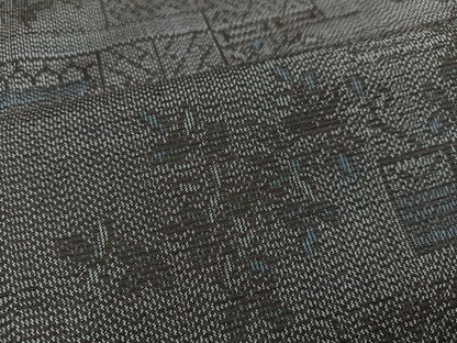 平和屋着物■上質な紬　草木文　正絹　逸品　AAAX9041ph
