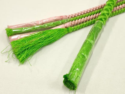 平和屋着物●和装小物 振袖用帯締め 翠嵐工房 装飾 パール ビーズ 金糸 日本製 逸品 未使用 AAAX9558ay