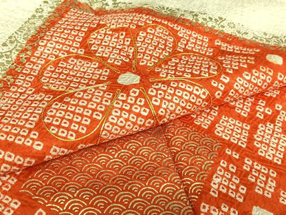 平和屋着物●豪華振袖　駒刺繍　絞り　花菱文　金彩　正絹　逸品　AAAY0027zg