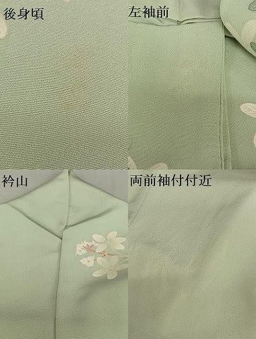 平和屋着物●本加賀友禅作家 東藤岳 訪問着 枝花文 正絹 逸品 AAAY0029zg