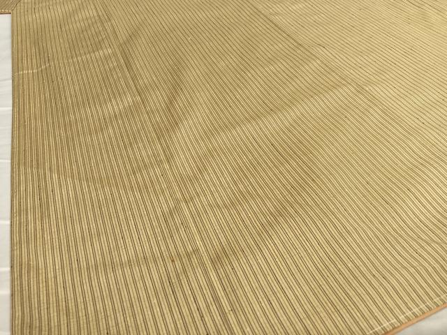 平和屋着物●上質な紬 　縞 　正絹　逸品　未使用　AAAY0046zg
