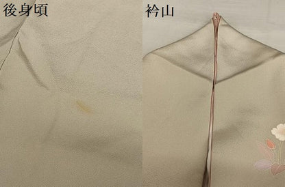 平和屋着物●訪問着 作家物 草花文 暈し染め 正絹 逸品 AAAY0049zg