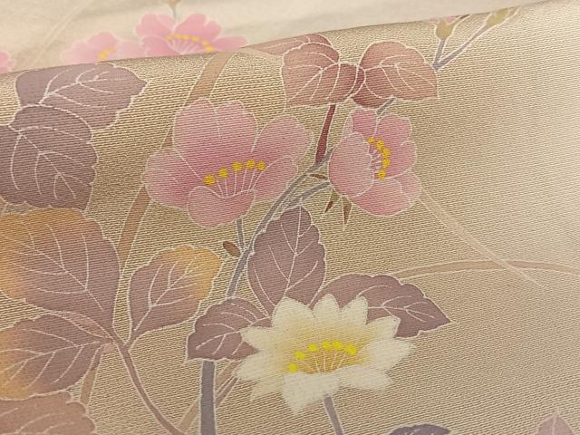 平和屋着物●訪問着 作家物 草花文 暈し染め 正絹 逸品 AAAY0049zg