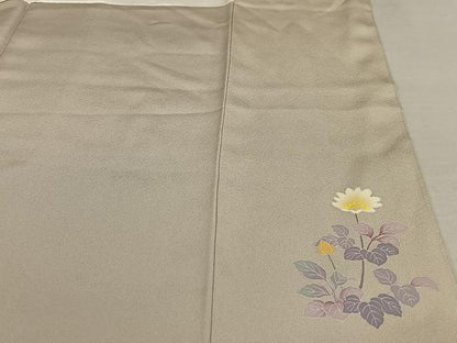 平和屋着物●訪問着 作家物 草花文 暈し染め 正絹 逸品 AAAY0049zg