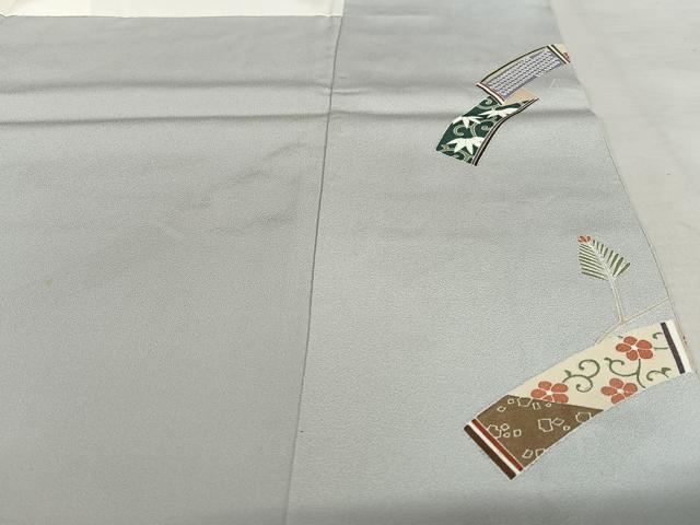 平和屋着物●訪問着 刺繍 草花間道 金彩 正絹 逸品 AAAY0072zg