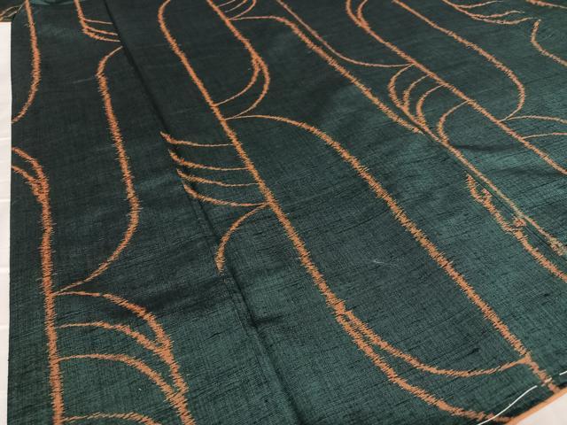 平和屋着物●上質な紬 変わり縞 正絹 逸品 未使用 AAAY0087zg
