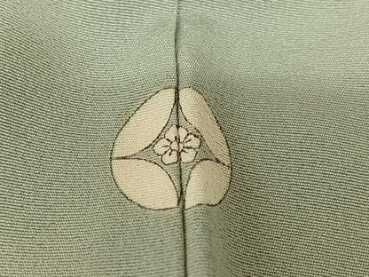 平和屋着物●訪問着 友禅 作家物 清華 童子 草花文 暈し染め 正絹 逸品 AAAY0132zg
