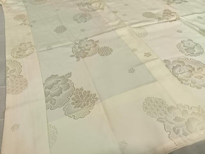 平和屋着物●長襦袢　無双仕立て　雪輪重ね花地紋　暈し染め　やまと誂製　正絹　逸品　AAAY0152zg