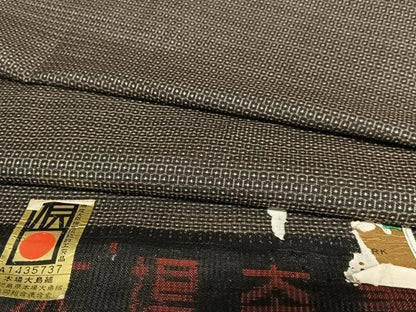 平和屋着物●男性　本場大島紬　アンサンブル　100亀甲　総詰め　証紙付き　正絹　逸品　AAAY0185zg