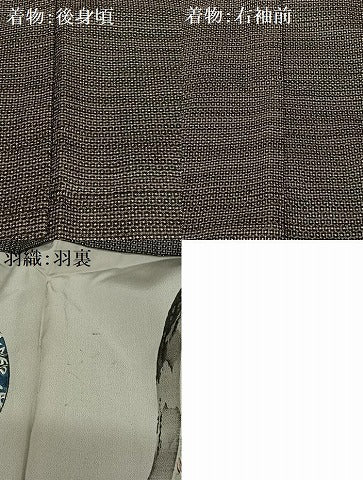 平和屋着物●男性 本場大島紬 アンサンブル 120亀甲 総詰め 正絹 逸品 AAAY0187zg