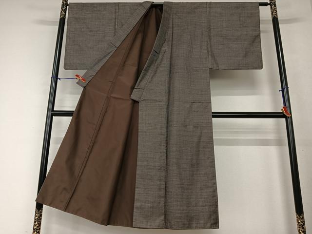 平和屋着物●男性 本場大島紬 アンサンブル 120亀甲 総詰め 正絹 逸品 AAAY0187zg