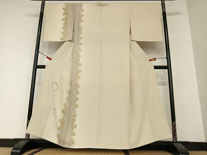 平和屋着物●訪問着 舞花文 暈し染め 金銀彩 正絹 逸品 AAAY0222zg