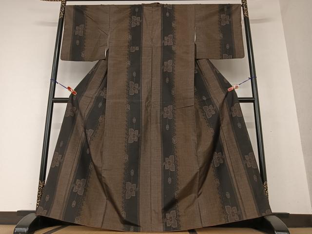 平和屋着物●上質な紬 舞花間道 正絹 逸品 AAAY0252zg
