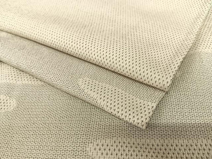 平和屋着物●本塩沢 110亀甲 エ霞文 正絹 逸品 AAAY0256zg