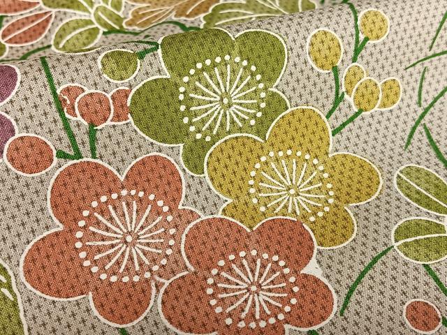 平和屋着物●訪問着 お召地 草花文 正絹 逸品 AAAY0261zg