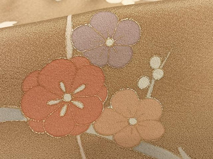 平和屋着物●訪問着 作家物 枝花文 暈し染め 金銀彩 正絹 逸品 AAAY0287zg