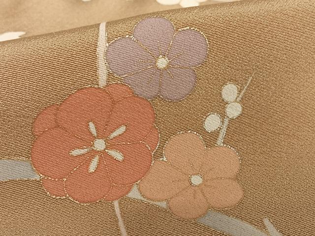 平和屋着物●訪問着 作家物 枝花文 暈し染め 金銀彩 正絹 逸品 AAAY0287zg