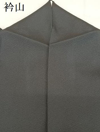 平和屋着物●訪問着　辻が花紋様　暈し染め　黒地　正絹　逸品　AABI2617cs
