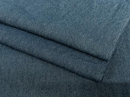 平和屋着物▽デニム着物 小紋 単衣 デニム地 青藍色 ロング丈 綿 逸品 AAAY0311zg