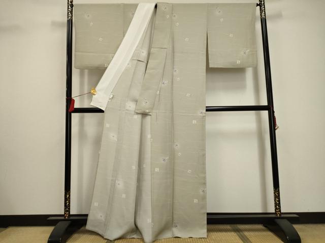平和屋着物▽上質な小紋 単衣 辻が花文 正絹 逸品 AAAY0480sx