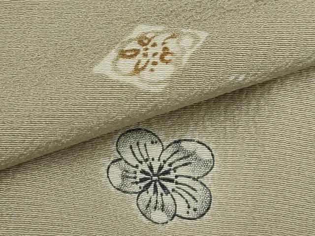 平和屋着物▽上質な小紋 単衣 辻が花文 正絹 逸品 AAAY0480sx