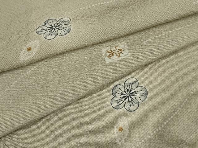 平和屋着物▽上質な小紋 単衣 辻が花文 正絹 逸品 AAAY0480sx